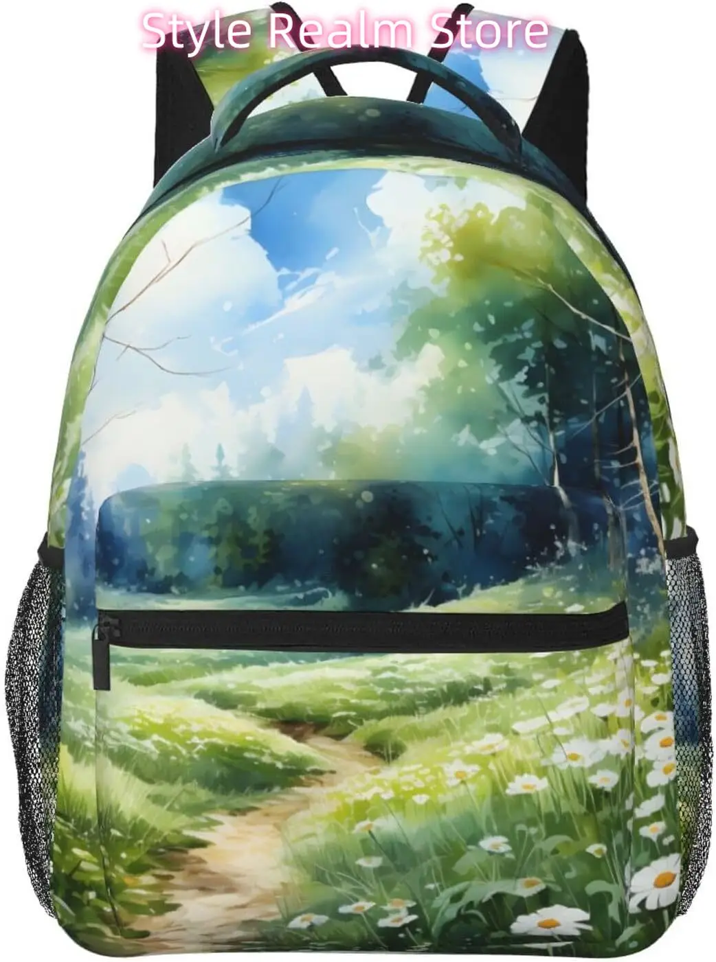 

Сумка для ноутбука обратно в школу Лесной пейзаж Легкий рюкзак для ноутбука Легкий многоцелевой дорожный повседневный рюкзак унисекс Col