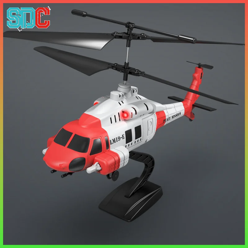 Nuevo LM19-E Black Hawk 3,5 canales RC helicóptero con cañón alta velocidad de 3 velocidades ajustable juguete para niños avión de Control remoto