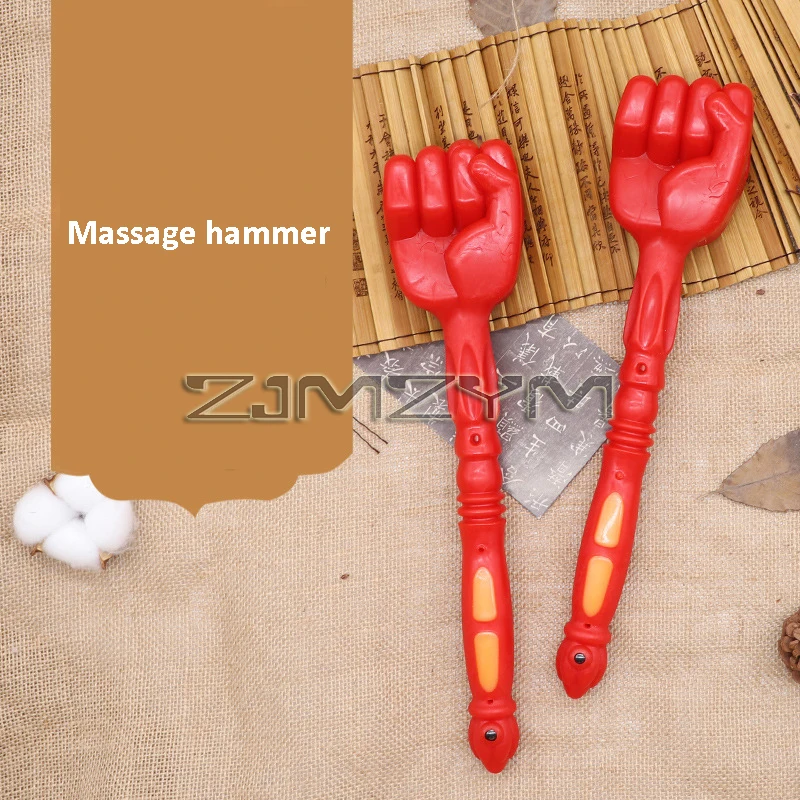 Massage Hammer Back Massager Massage Hammer Back Care Tapping Pat Massager Hand-Held Household Plastic Stick