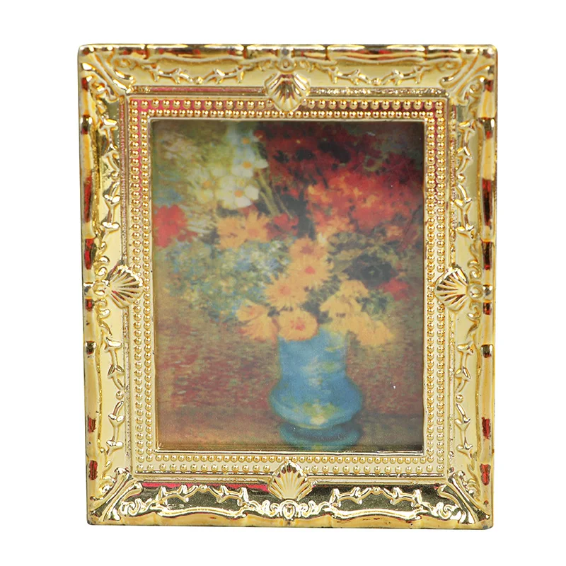 1:12 Dollhouse Creative Simulation Model Miniature Furniture Accessories Exquisite Painting Doll House Ornament Handmade Toys