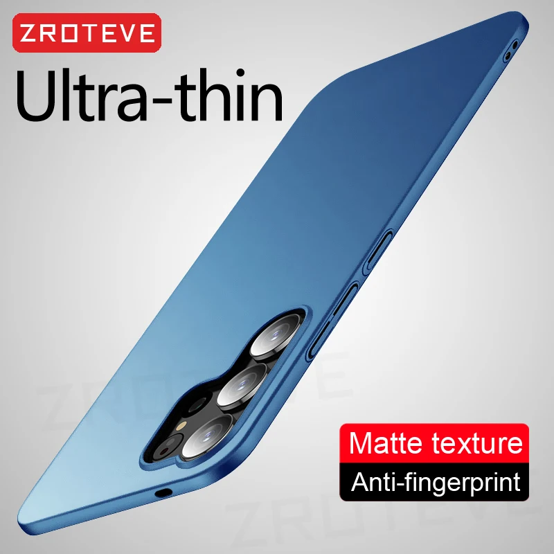 S25 Ultra Hülle Zroteve Slim Hard PC Matte Cover für Samsung Galaxy S25 Edge S24 S23 FE S22 S21 S20 S10 E Note 20 10 Plus Hüllen