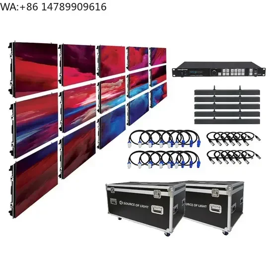 Custom Weatherproof Outdoor LED DisplayIndoor Rental P2.97 Wall Video Display