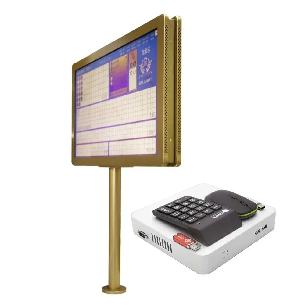 

High Resolution Gambling Display Set Widescreen Baccarat Display Electronic Road List System With Dragon Tiger