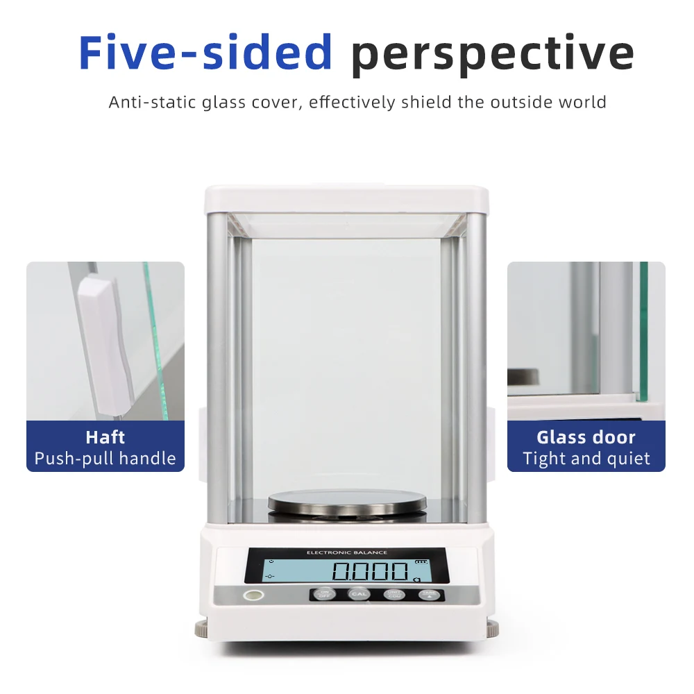 

Digital Electronic Scale Jewelry Gold Laboratory Precision Weighing Scales Multi-Functional 510g 310g 0.001g Analytical Balance
