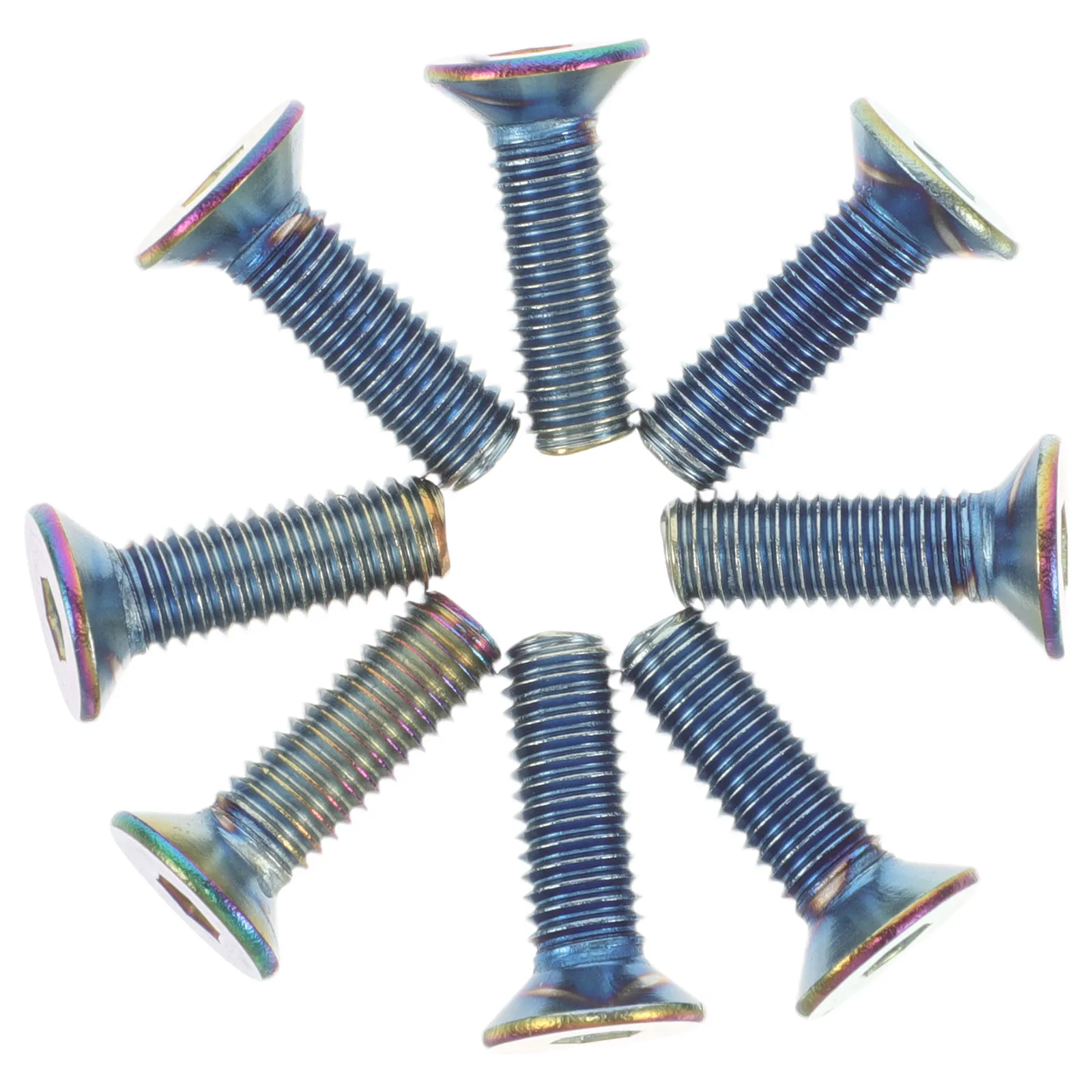 8Pcs Steering Wheel Screw Kit Head Car Modification Replacement Metal Bolts M5x0.8 Auto Interior Accessories Racing