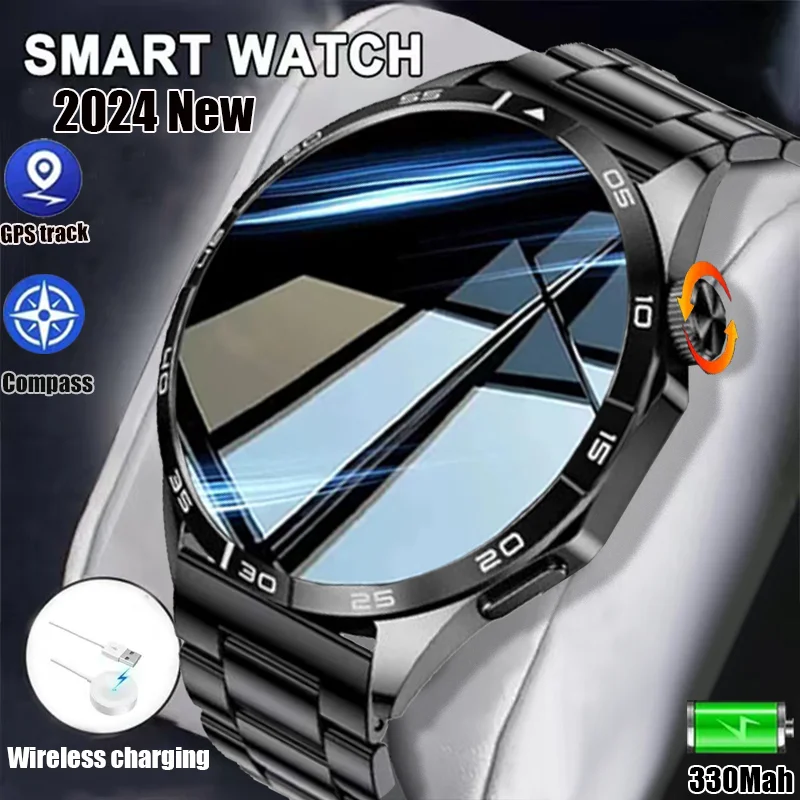 New original design Bluetooth Talk 1.43-inch NFC access control heart rate monitoring waterproof men's watch for Huawei Xiaomi