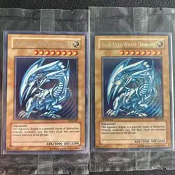 Yu Gi Oh Secret Rare/SER TCG Blue-Eyes White Dragon(1st Edition DDS-001/DDS-001)English Collection customize Card (Not Original)