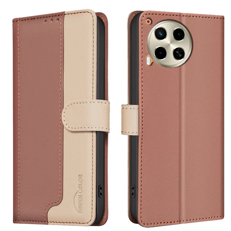 Camon30 5G 2024 Luxury Case For Tecno Camon 30 4G Leather Card Holder Flip Business Book Phone Cover Camon 30 Wallet Funda