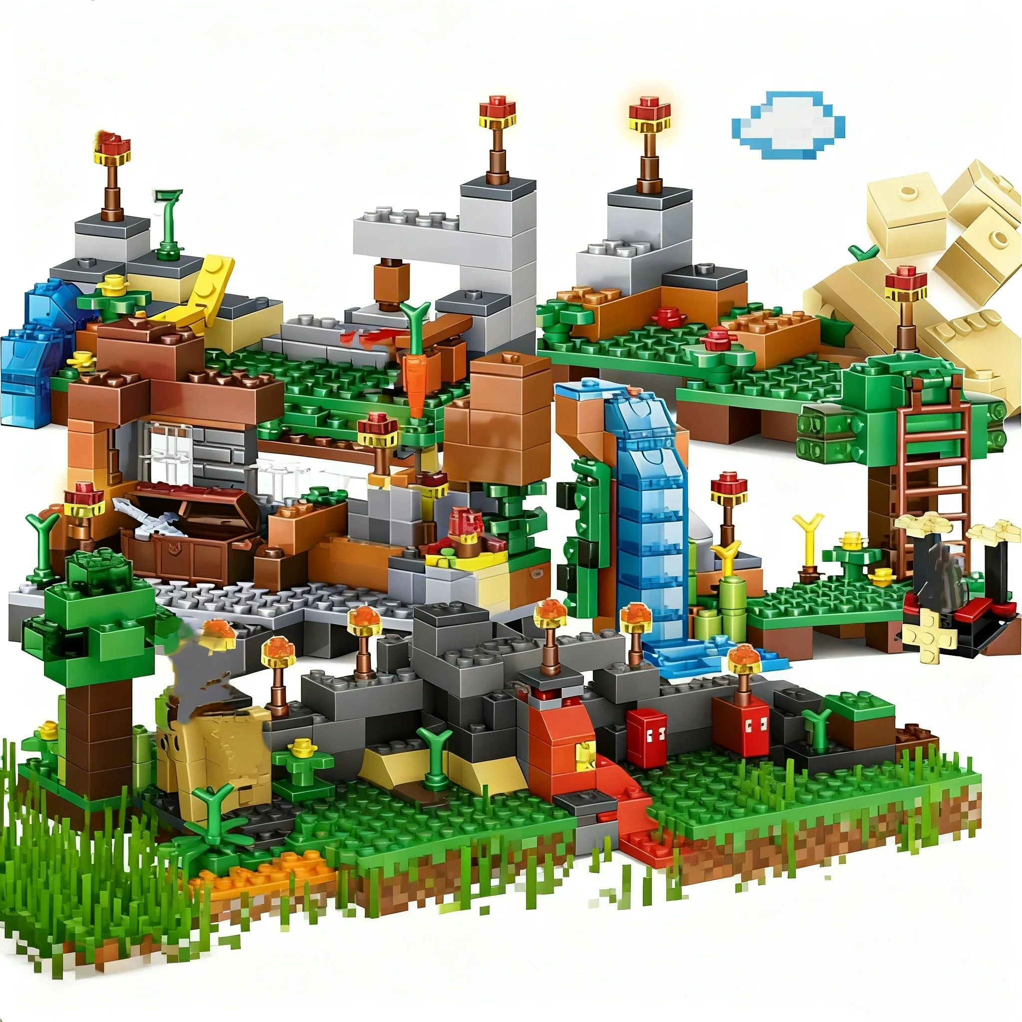 

Fire Outpost Ocelot Stackable Block Set | Home Decor & Collection | Festival Party Gift