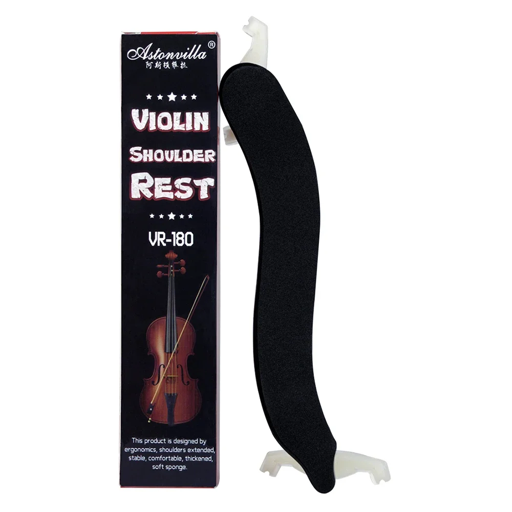 Black 4/4 Violin Shoulder Pad Stringed Instrument Accessory FRP 3/4 4/4 Fiddle Shoulder Rest Support Musical Instrument Parts