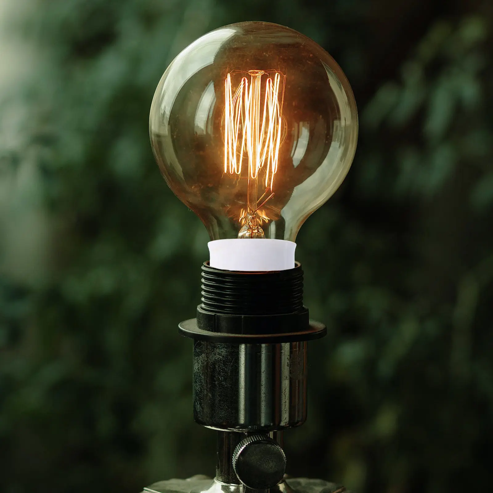 

10Pcs Light Base Converter E14 to E12 Bulb Adapter Lamp Holder Adapter for Garage Workshop Basement Carport Lighting Accessories