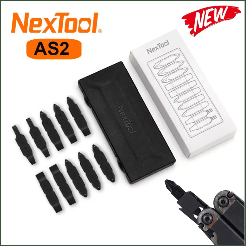 

NexTool AS2 Double-Ended Screwdriver Bits Set For Pocket Tool E1/Flagship Captain Multi Tool Durable S2 Steel Home Repair