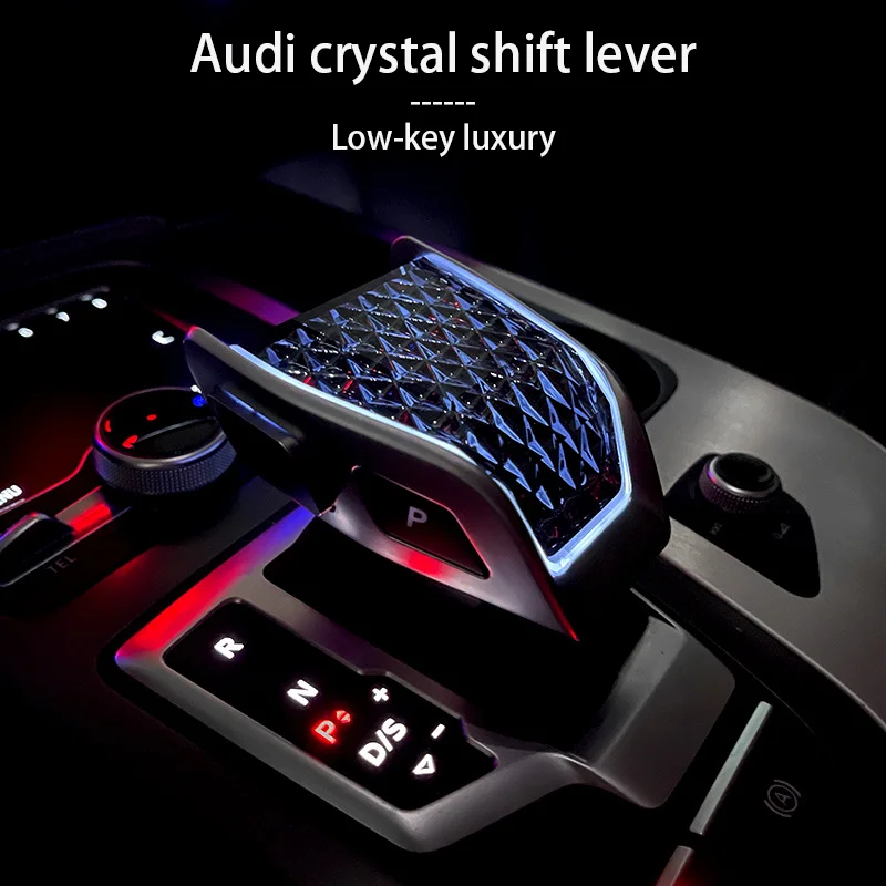 

Suitable for Audi's crystal gear lever Angel's Wing Crystal Gear Shifter For Audi A4 A5 A6L Q5L Q6 Q7 Crystal shift lever