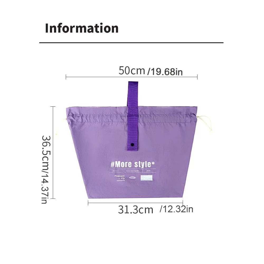 Camping Lunch Bag Large Capacity Drawstring Storage Bag Business Trip Travel Toiletry Bag Cosmetic Bag, Gift for Mother