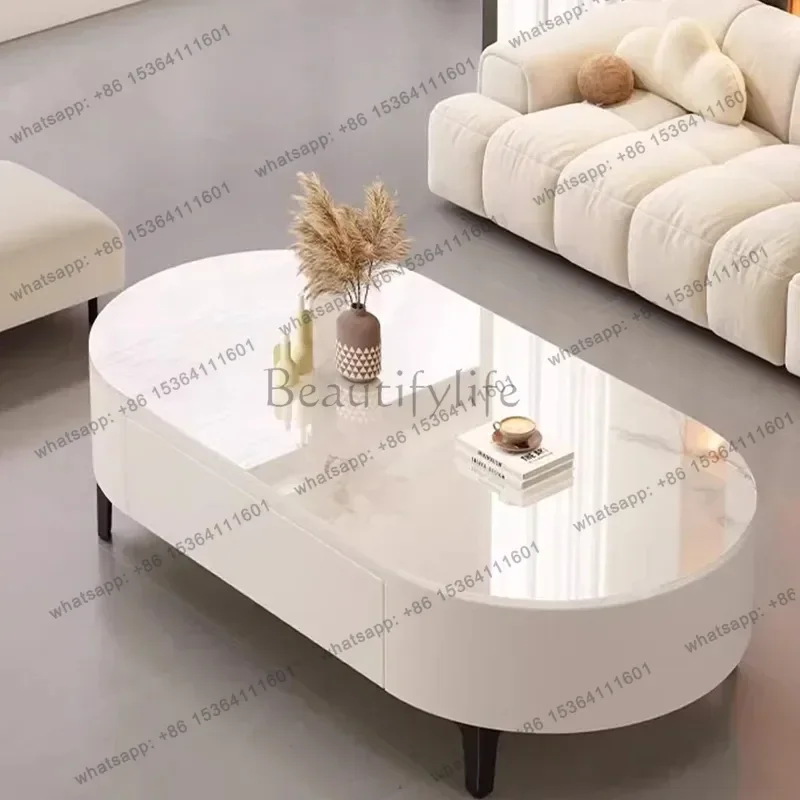 Lounge Luxury Coffee Table Modern Designer Space Saving Aesthetic Clear Simple Side Table Nordic Meubles Ornaments