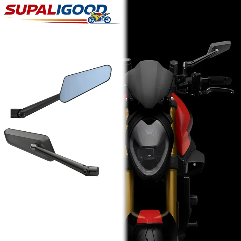 

New Motorcycle Adjustable Side Rear View Mirror Aluminum Rearview Mirror For Ducati STREETFIGHTER 848 Streetfighter v2 v4s