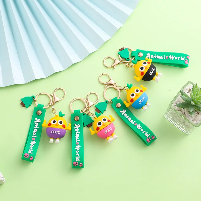 Miniso 高級で絶妙なキーチェーンペンダント、人形、かわいい学生用スクールバッグ、車のキーチェーンペンダント、小さなギフトに最適