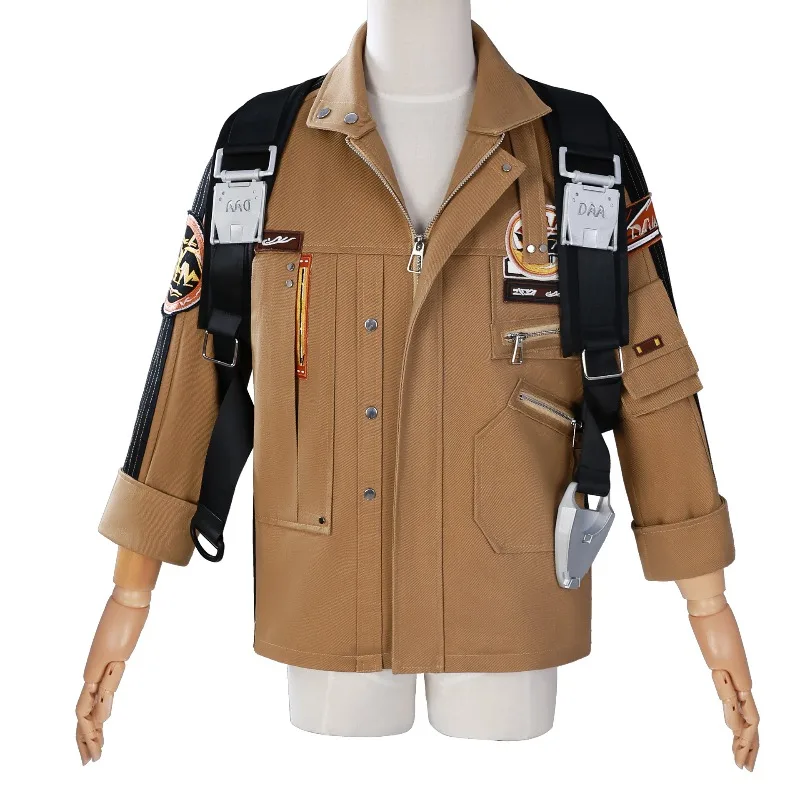 2025 in Magazzino Gioco Anime Love and Deepspace Cos Caleb Unisex Semplice Cappotto Casual Cinghie Tuta di Volo Gioco di Ruolo Abbigliamento Cosplay