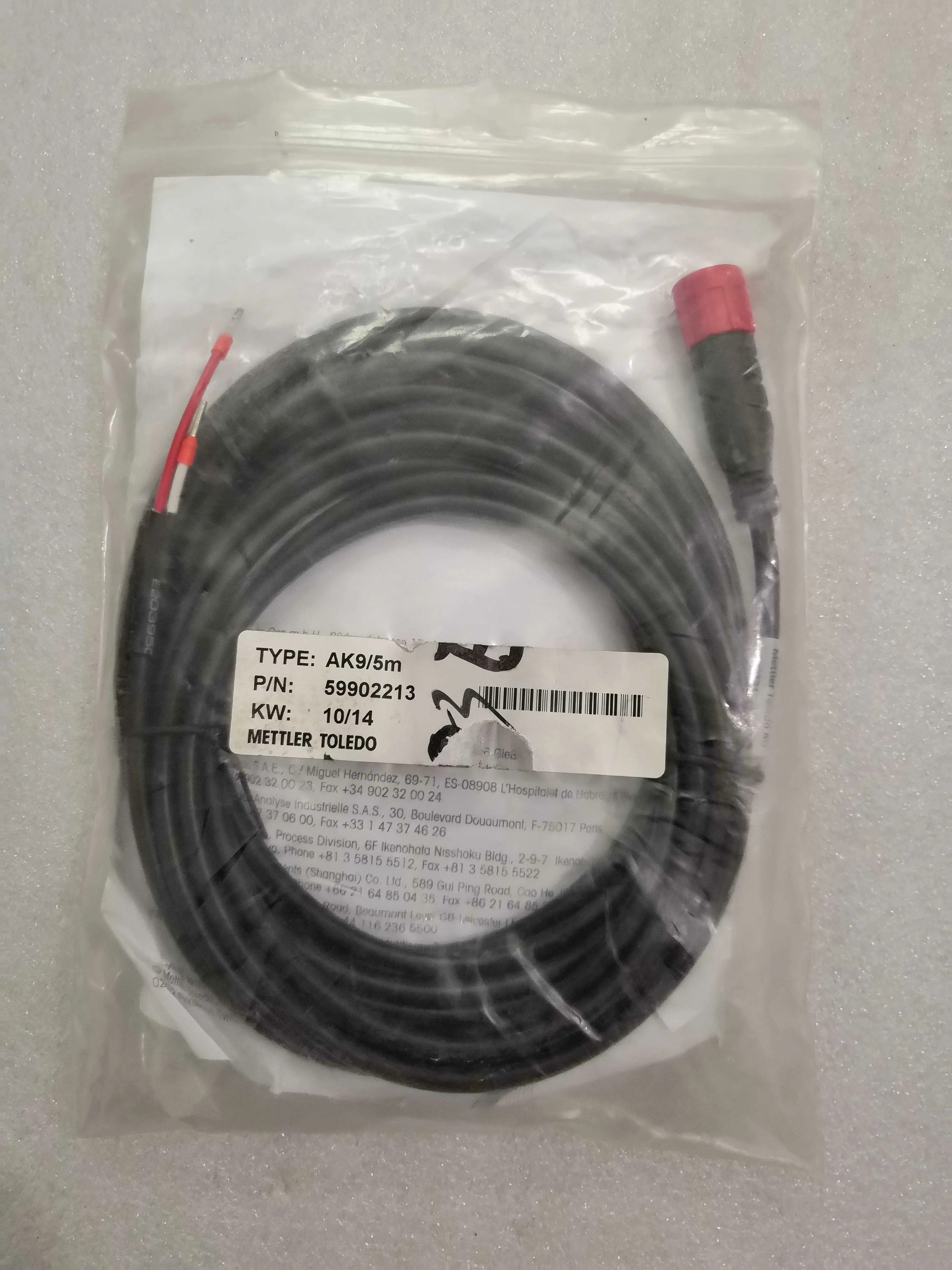 for 59902213 for mettler TOLEDO AK9 intelligent ism sensor connection cable 5M