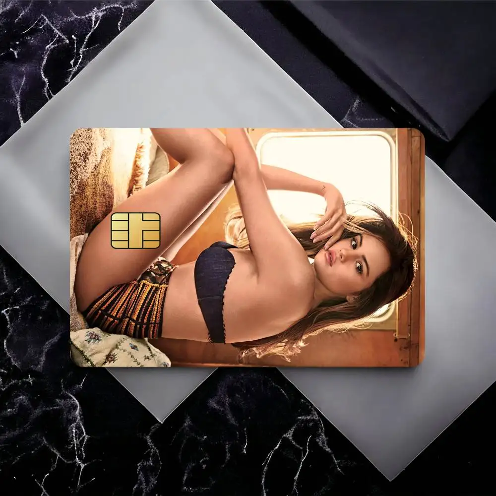 Singer S-Selena Gomez Bank Card Sticker Film Tape Skin For Credit Card Debit Card Waterproof Stickers