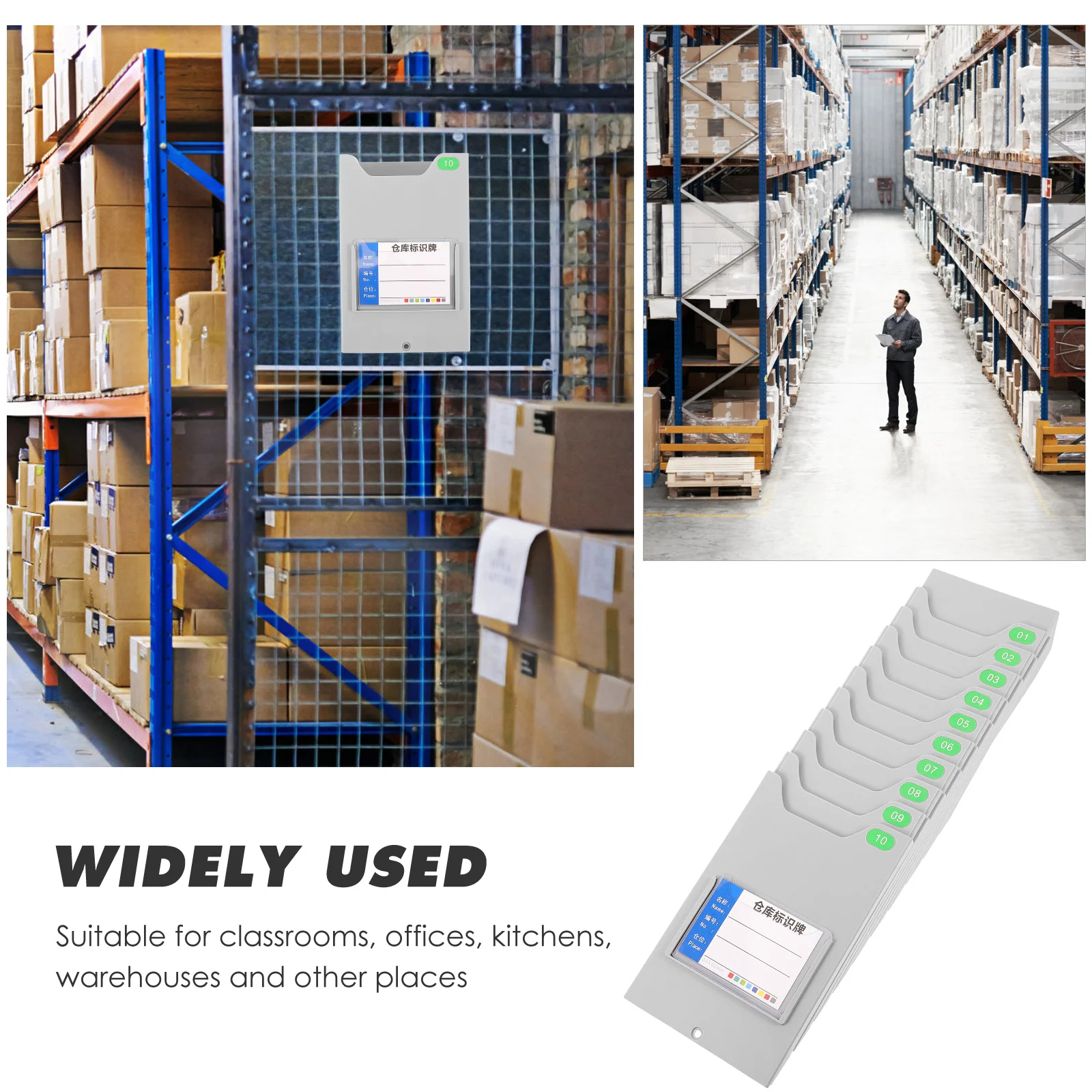 

Warehouse Material Holder 11.8CM Magnetic Slot Rack Garage ganizers Storage ganizers Storage Plastic Document Gardening