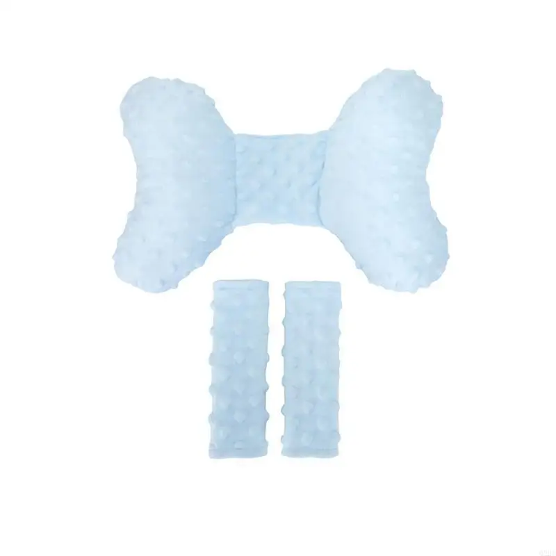 وسادة دعم رأس مقعد السيارة للأطفال Q22D مع أغطية حزامية لمسند رأس ناعم لحديثي الولادة