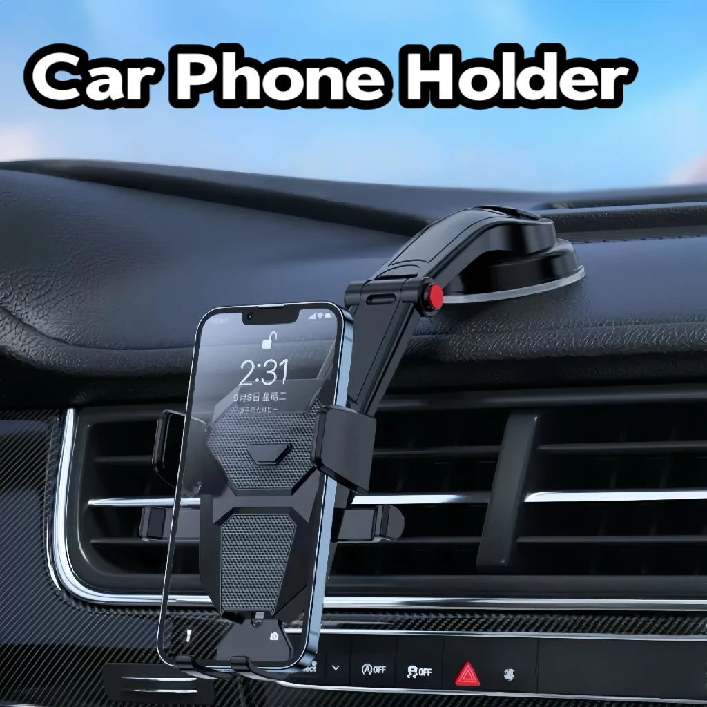 

Adjustable Suction Cup Car Phone Holder Mount Stand For GPS Mobile Cell Horizontal And Vertical Screens Support