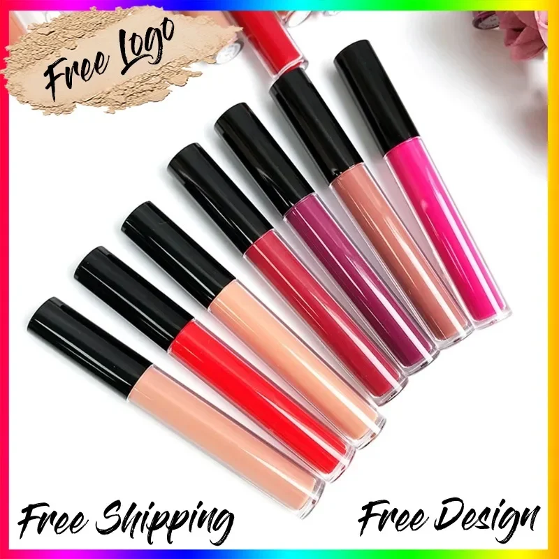 Private Label 21colors Long Lasting Liquid Lipstick Matte Non Stick Cup Waterproof Easy To Colored Nude Sexy Lips Makeup Bulk