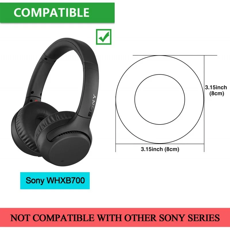Replacement Ear Pads Accessories Foam Sponge Ear Cushion Headphone Repair Parts Earmuff Suitable For Sony WH XB700 headset