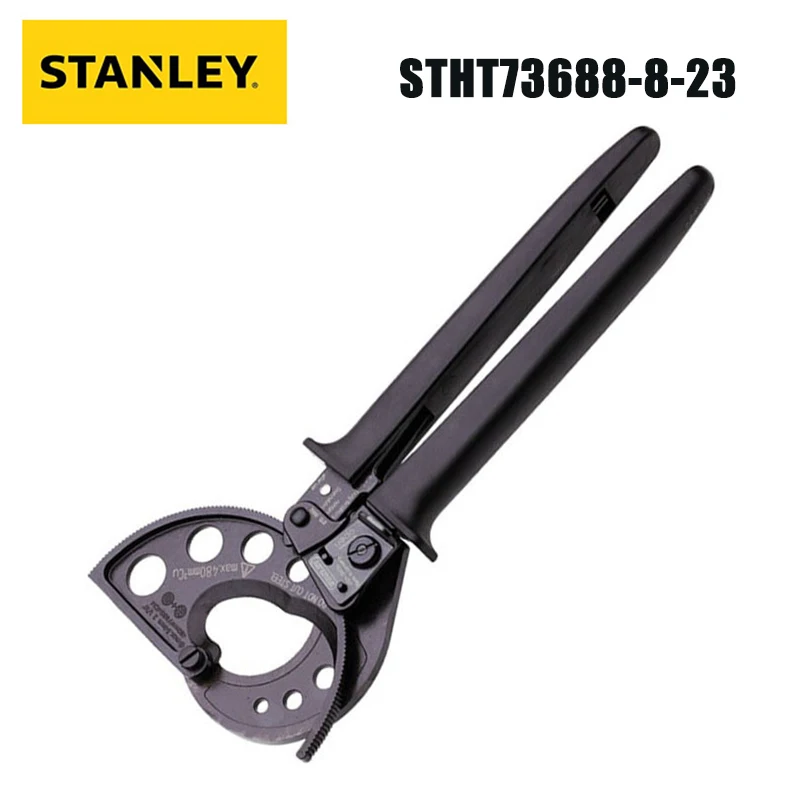 

Stanley STHT73688-8-23 Ratchet Type Cable Cutting Pliers, Manual Wire Cutting and Wire Breaking Pliers 10 inches