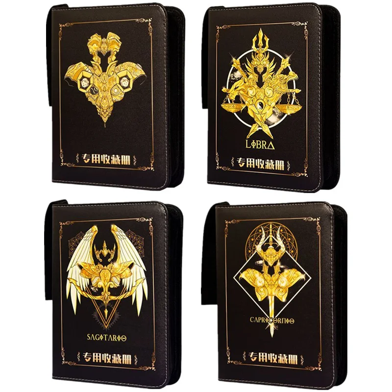 900pcs Saint Seiya Card Album Book Folder 9 Card Slots Collections Zipper Double Pocket Zipper Card Binder Holder