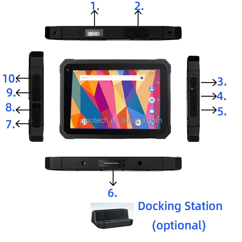 X5M 8 Inch All-in-one Touch Screen Mini Pc Touch Screen Industrial Computer Rugged Tablet