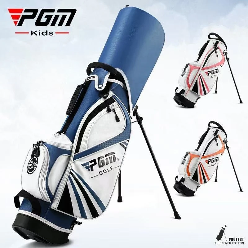 

PGM Ultra-PGMKids & Adults Golf Stand Bag Waterproof Nylon 4-Way Divider Golf Club Bag, Portable with Adjustable Shoulder Straps