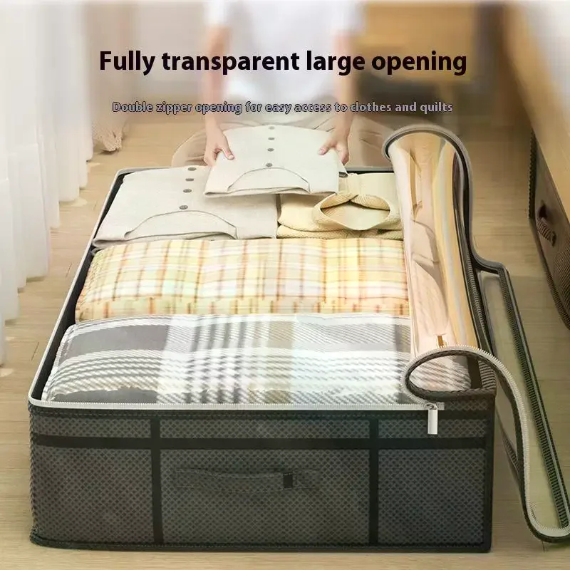 

1 шт., большая сумка для хранения одежды под кроватью, складное одеяло, сумка для хранения одежды, сумка для собаки, сумка-органайзер для спальни, общежития