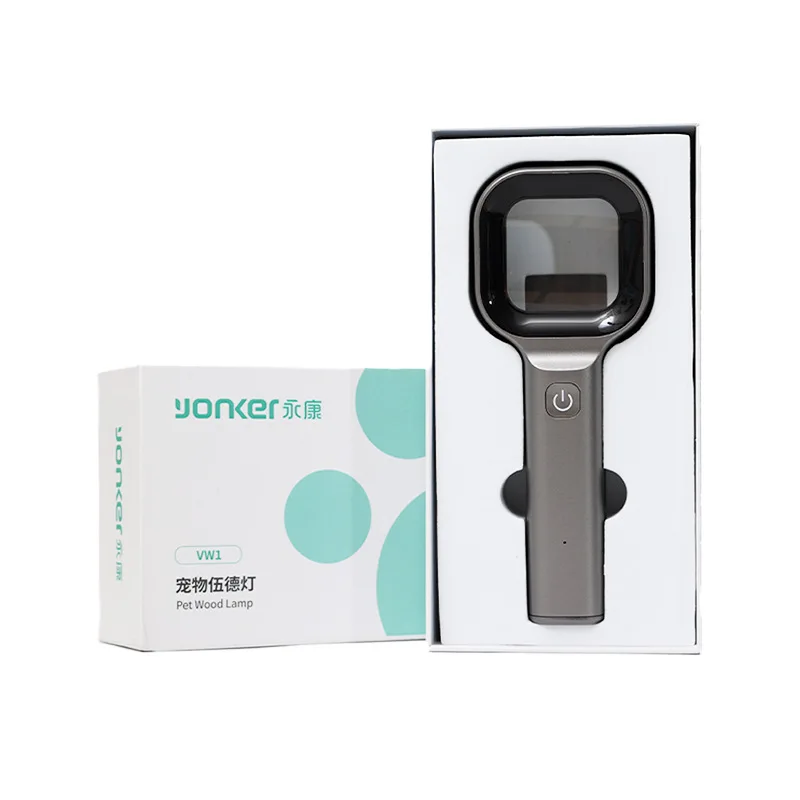 Woods Lamp Professional Handheld Wood's Lamp for Veterinary Dermatological Diagnosis with Magnifier for Pet Skin Examination