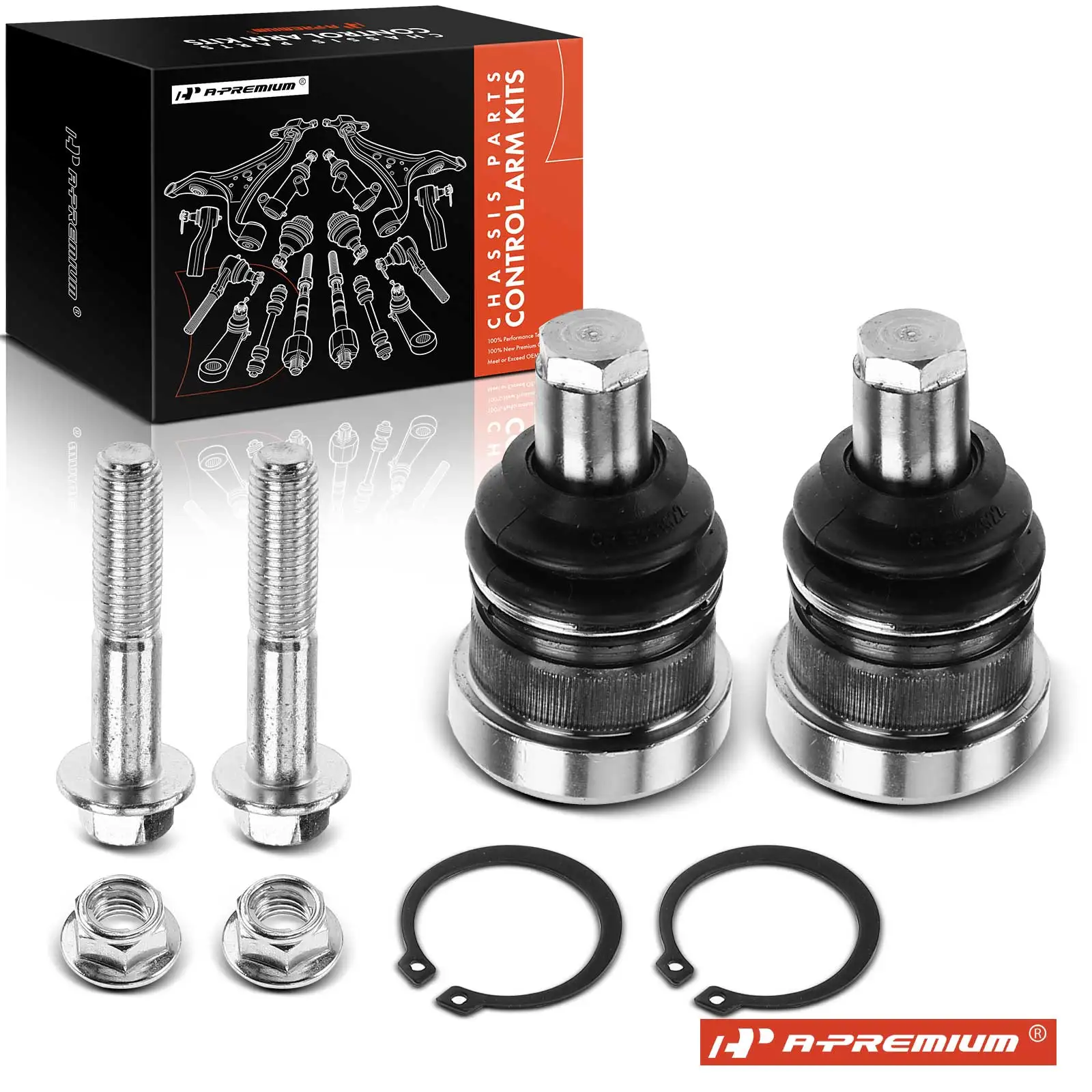 A-Premium 2x Front Lower Ball Joint for Dodge Grand Caravan 1988-1990 Charger 1984-1987 600 Chrysler Town & Country 1984-1988