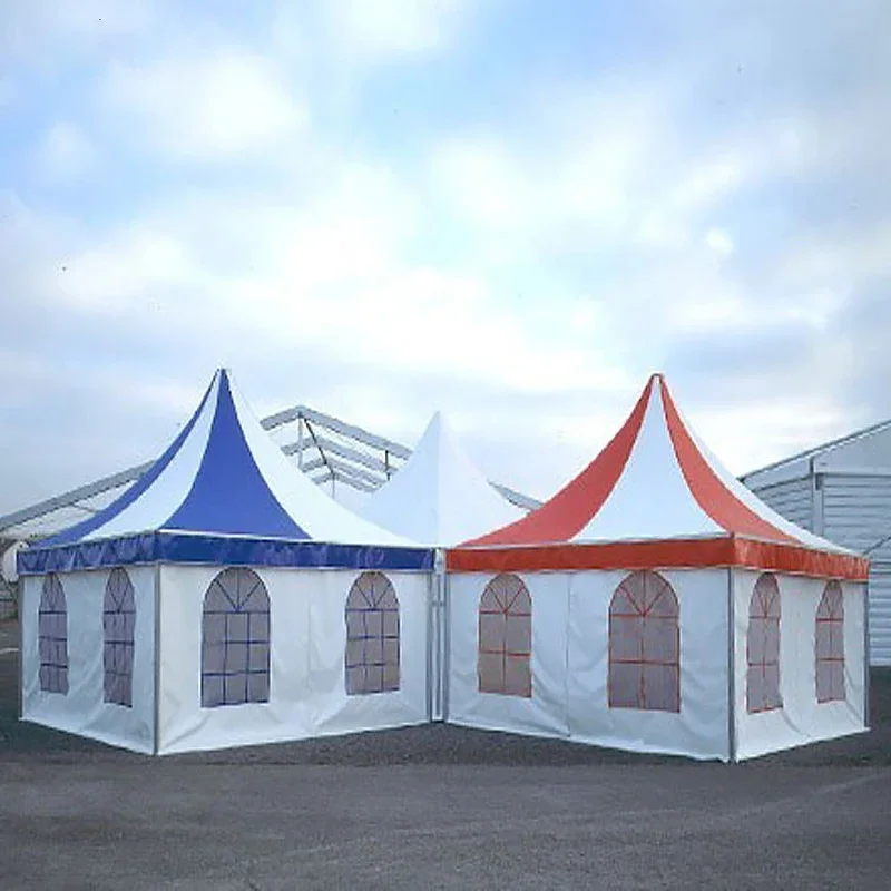 

4*4 m Polyester Oxford Waterproof Aluminum Pagoda Party Event Quickly Folding Party Tent