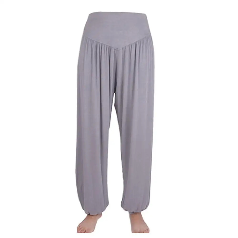 Dames Comfy Harem Yoga Losse Lange Broek Buikdans Boho Sport Wijde Broek Bloeiers Dancewear Dame Joggingbroek Harlan Broek