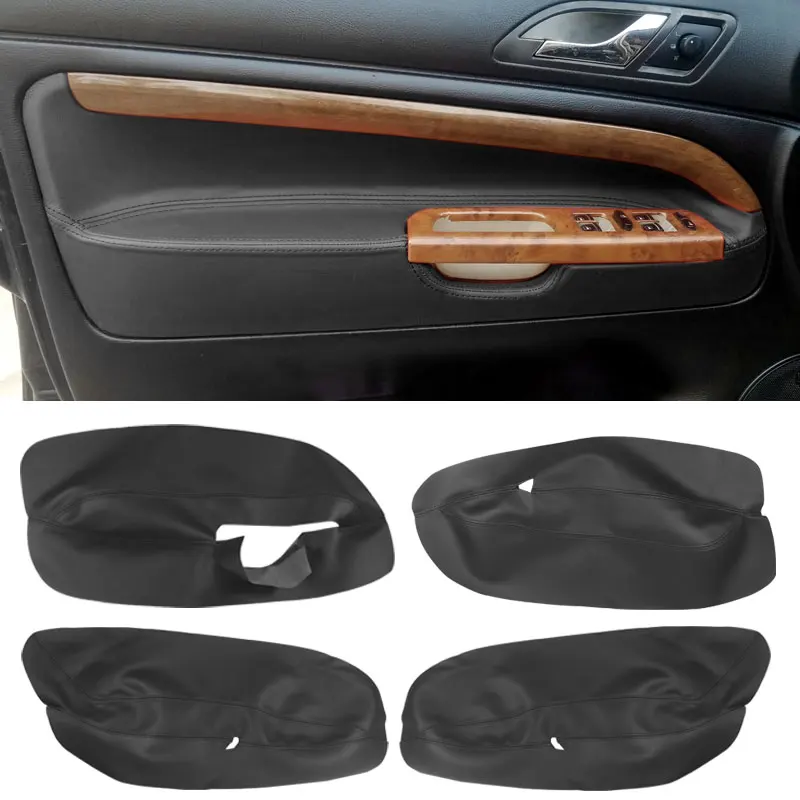 

Left Hand Drive For Skoda Superb 2002 2003 2004 2005 2006 Microfiber Leather Car Door Armrest Panel Cover Protection Trim