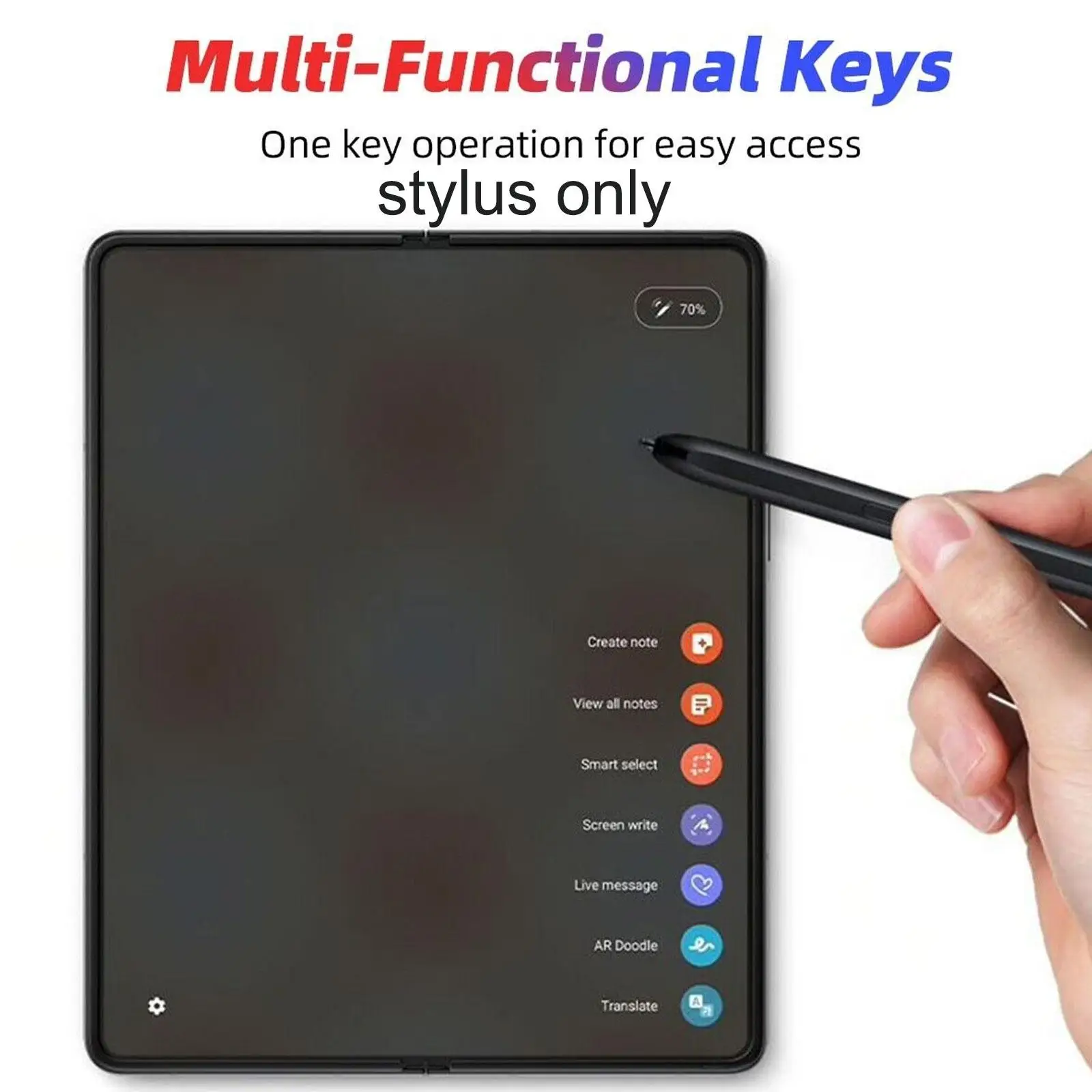 

Active Stylus Pen For Samsung Galaxy Z Fold 4 Pen Stylus Pen For Drawing No Support Bluetooth-compatible Folding Screen Sty A4V3