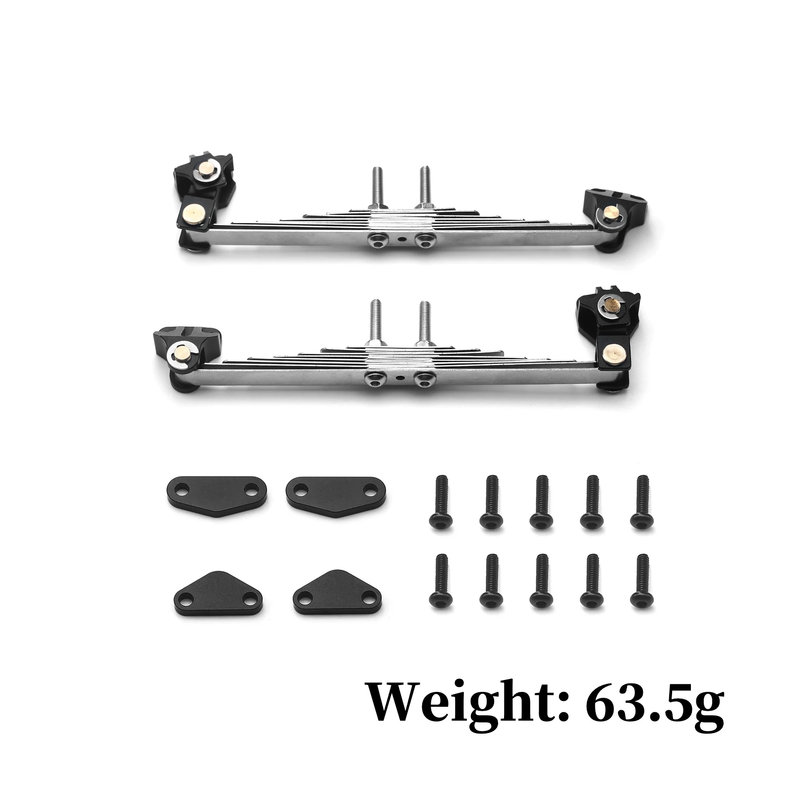 Steel Shock Absorber Suspension Leaf Spring Lifting Lug Set for 1/14 Tamiya RC Tractor Trailer Truck Model Car Upgrade Parts