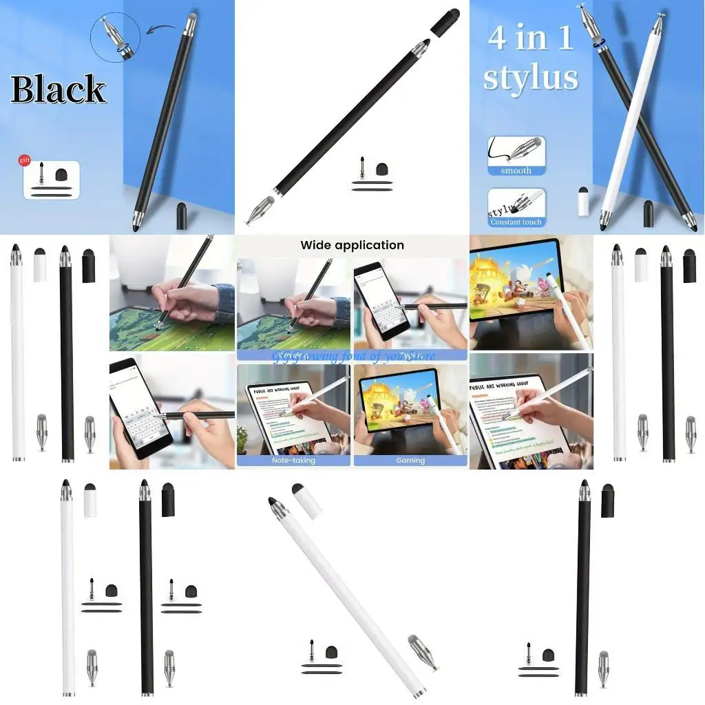 

H9EB Universal емкостные стилусы Pen 4 в 1 4 Материалах Совет для смартфонов планшетов