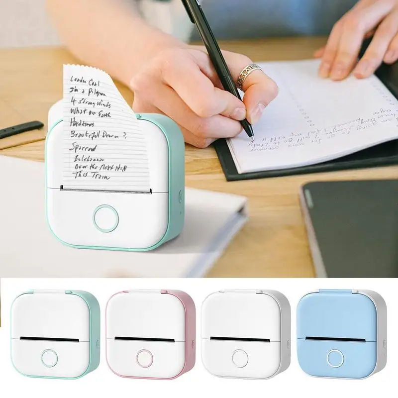 Mini Pocket Printer, Blue Tooth Wireless Smart Inkless Pocket Printer, Thermal Printer, Wireless DIY Sticker Label Machine