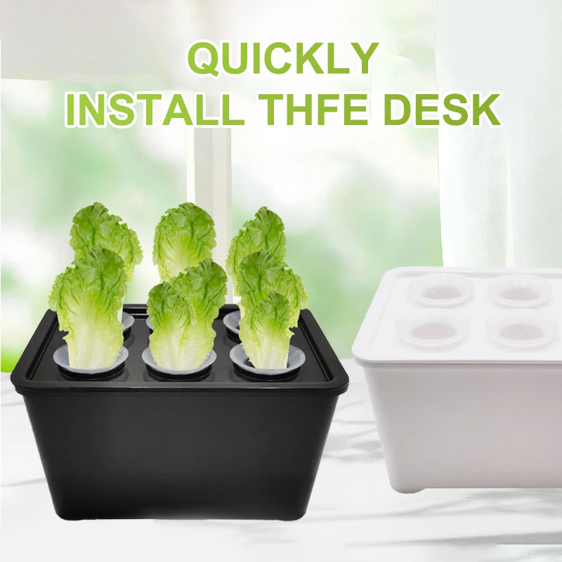 [MA]1 Set Of Indoor/Outdoor Vegetable Hydroponic Seedling Kit Herb Pots No Power Required Durable Plastic Easy To Assemble[MA]