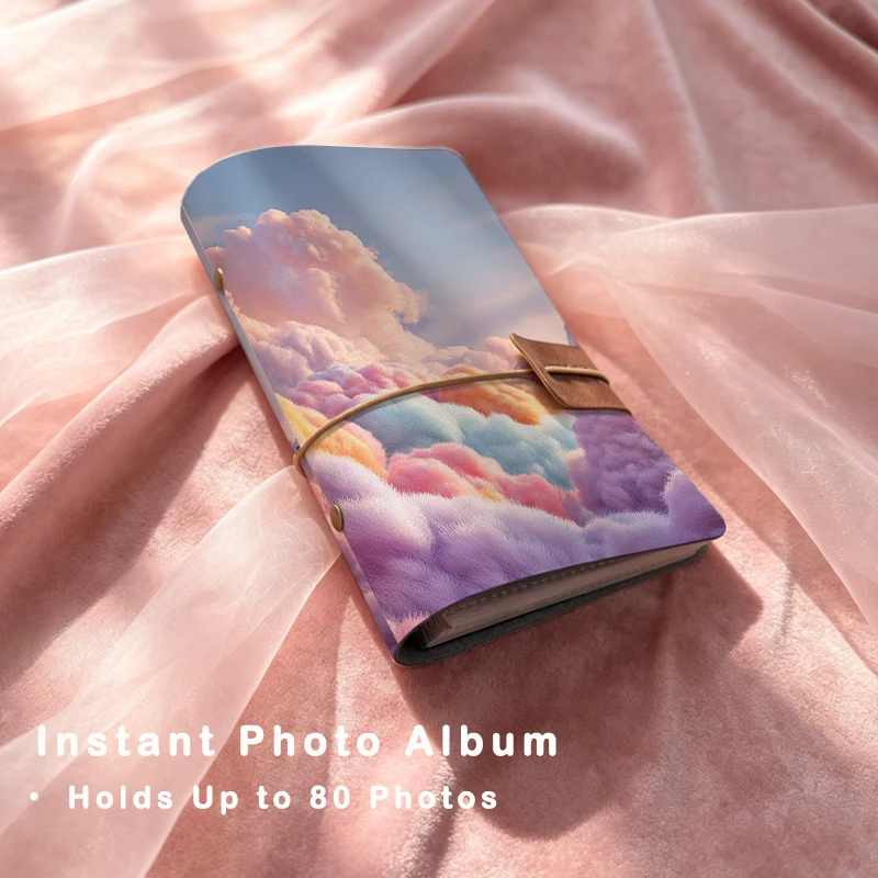Dreamy Rainbow Cloud Sky Photo,3 Inch Instax Mini Photo Collection Book,Travel Trip Wedding Baby Growth Record, Souvenir Gift