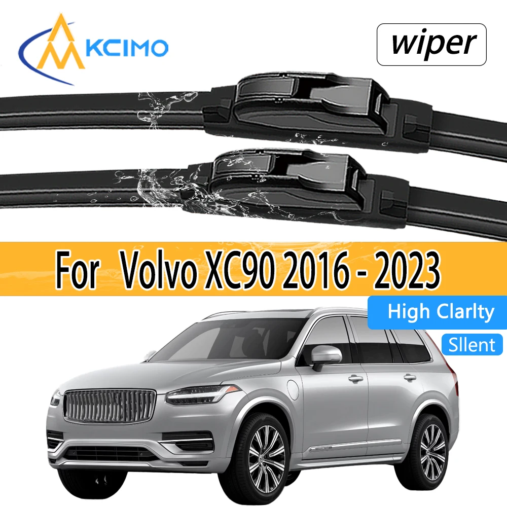 Für Volvo XC90 2016 - 2023 Frontscheibenwischerblätter 2 Stück Windschutzscheiben-Fenster-Zubehör