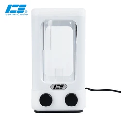 IceManCooler DX5 120 White ARGB Reservoir D5 Pump Top ,Water Tank With Bracket ,+5V 3PIN Support AURA Motherboard