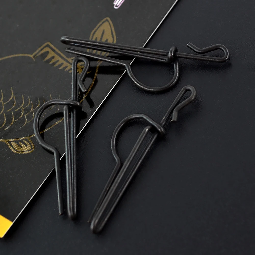 Hirisi 10pcs Carp Fishing Quick Change Clips Snap Connector High Strength Rustproof Durable for Fishing Accessories AG205