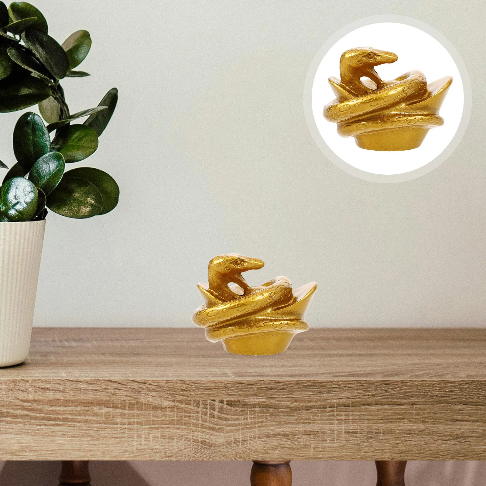 

Resin Zodiac Decor Desktop For Home Office Car Table Desktop Snake Chic Display Cabinet Resin Animal