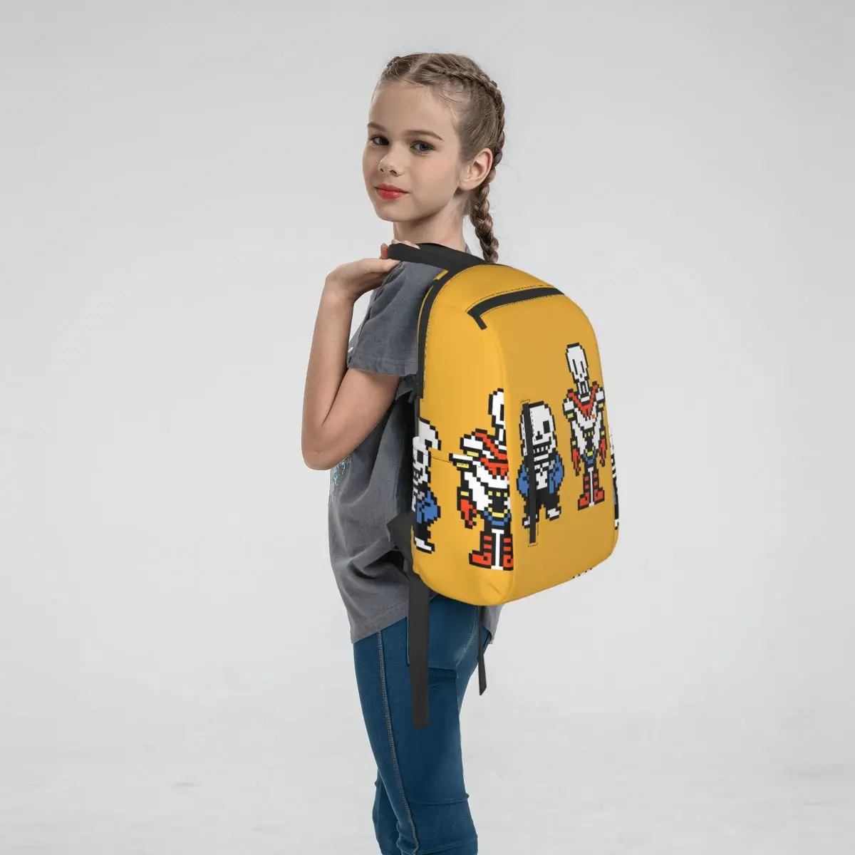 Undertale Sans And Papyrus Backpack Daypack Boys Girls BookBag School Bag Shoulder Bags for Men Women